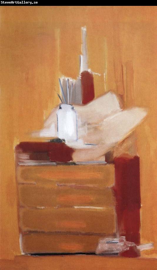 Nicolas de Stael The Orange Background of Workroom